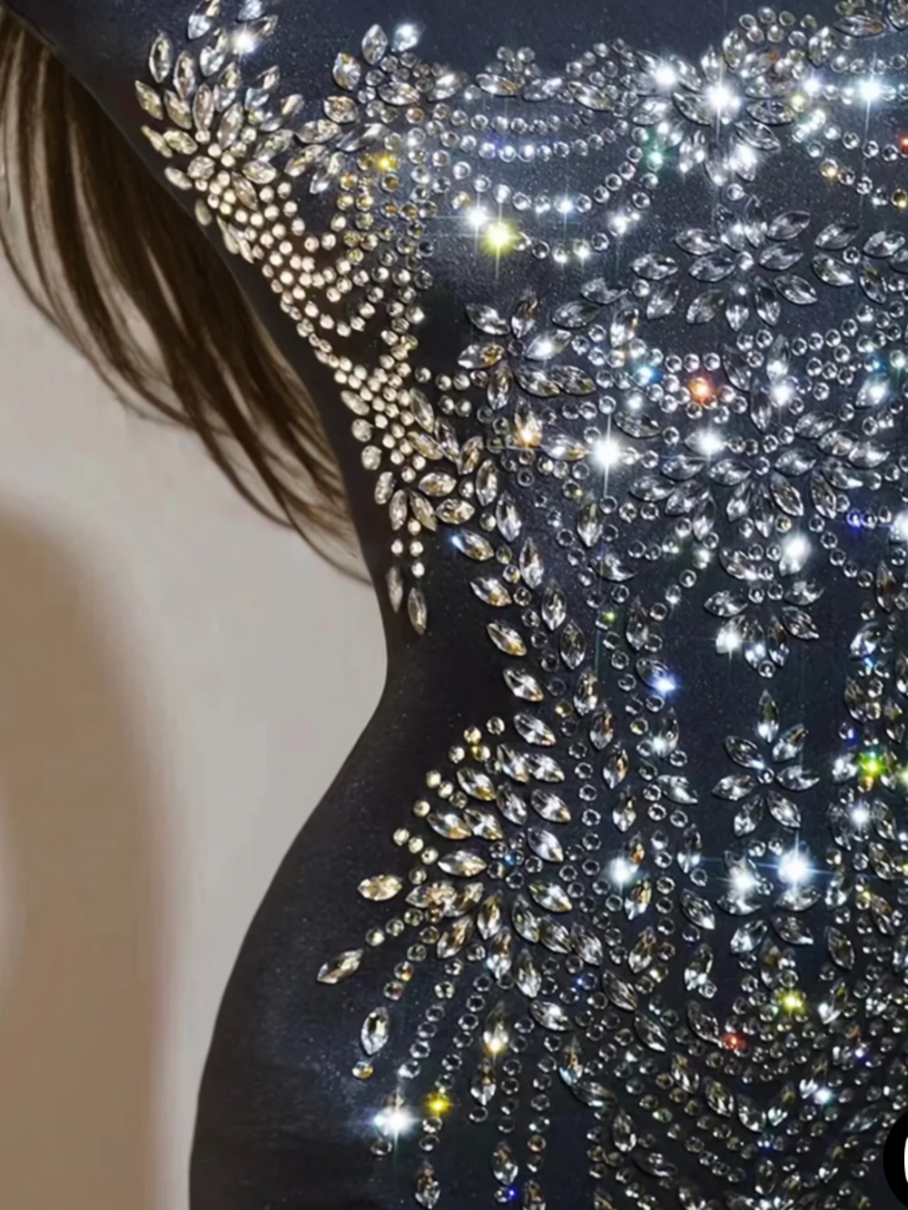 Chesten Long Sleeve Rhinestone Embellished Jumpsuit - Picture 2 of 14